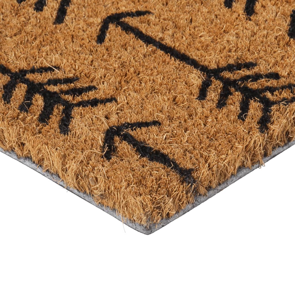 Tapete de porta 40x60 cm fibra de coco tufada natural