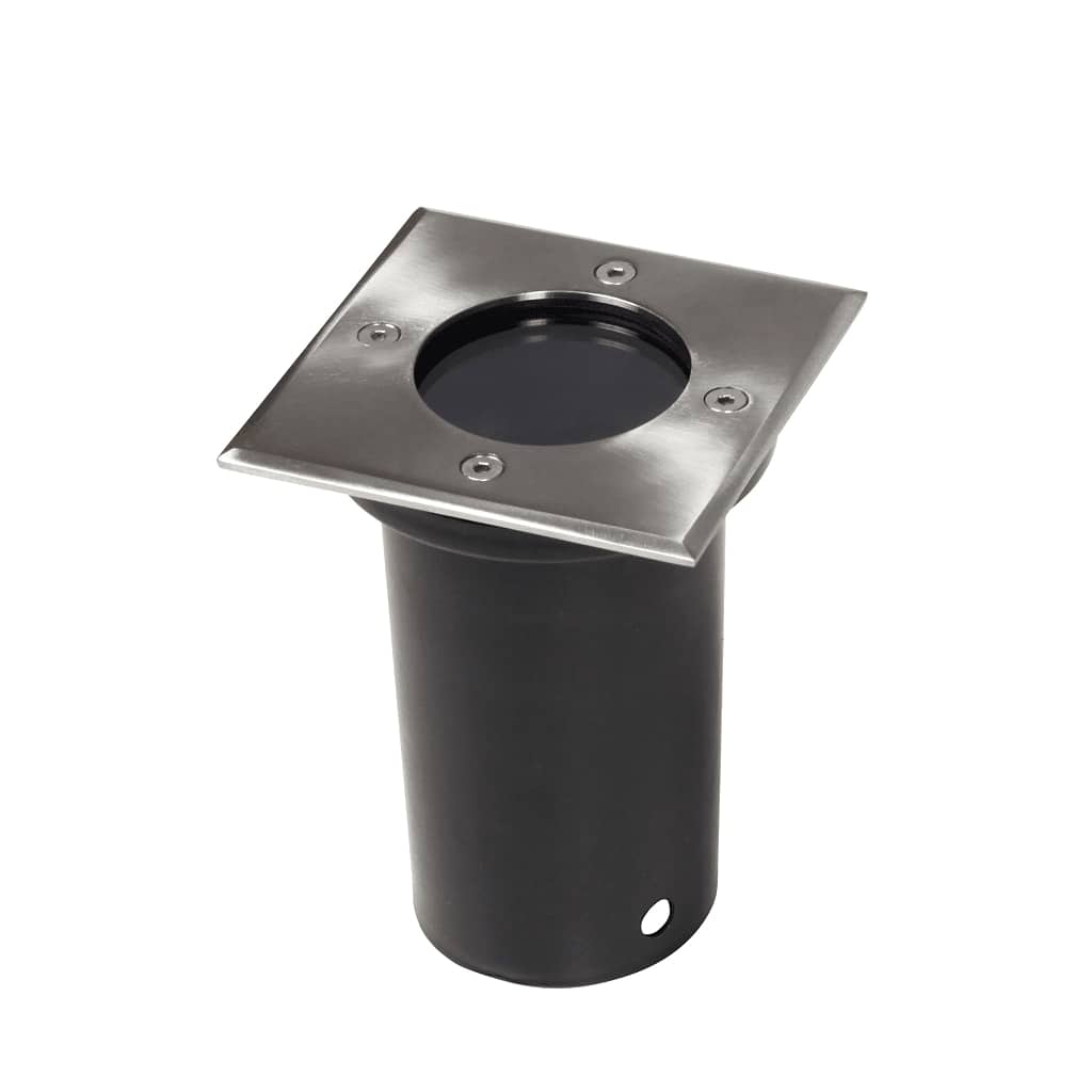 Iluminação para chão de exterior 12 pcs quadrado