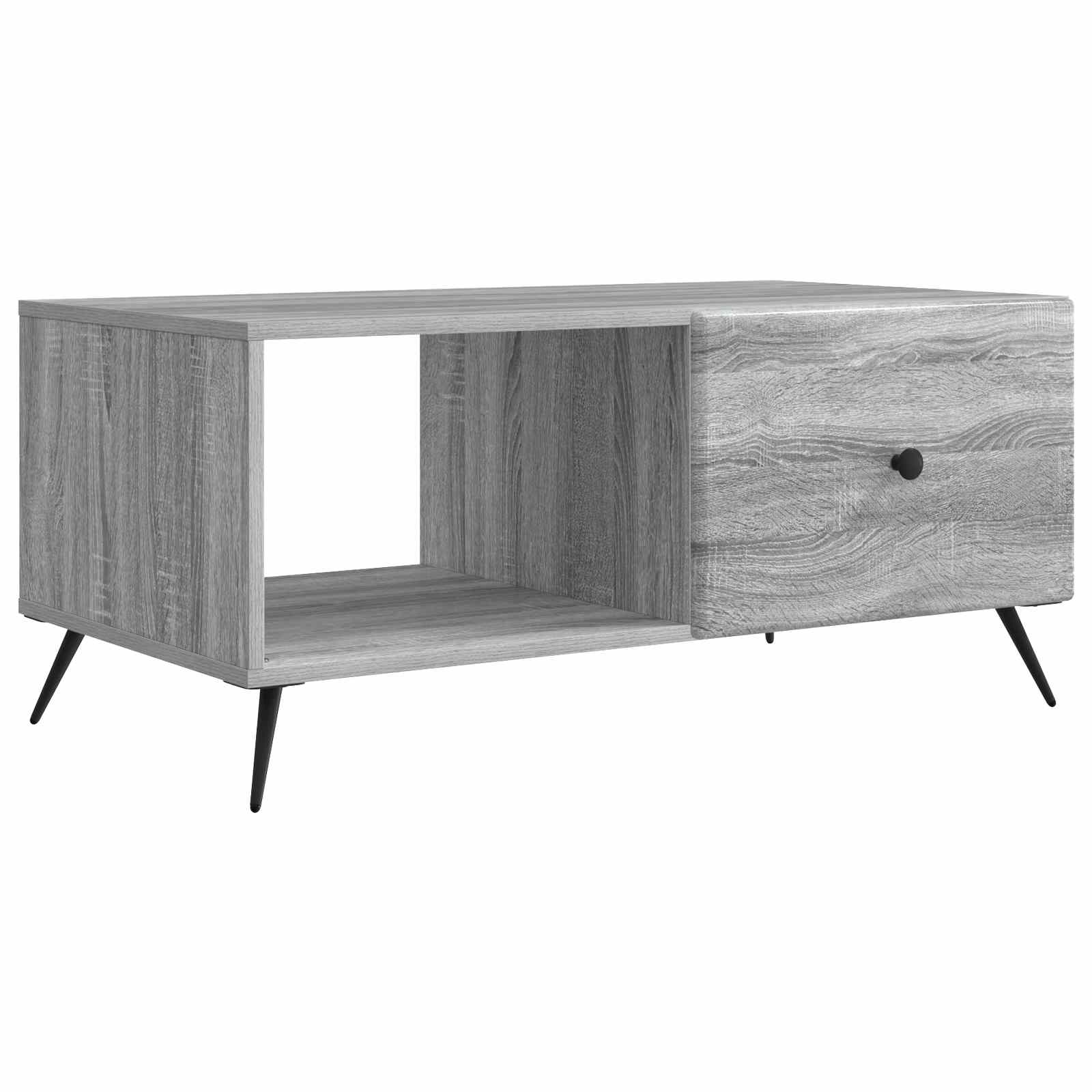 Mesa de centro sonoma cinzento 90 x 50 x 40 cm
