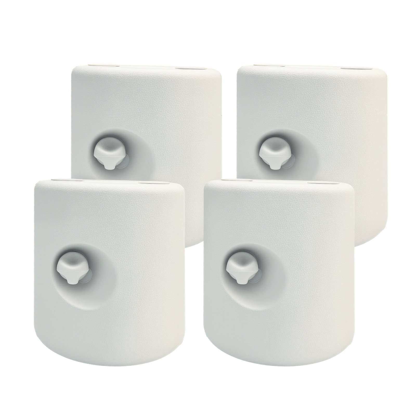 Conjunto de 4 pesos para tendas dobráveis suportes enchivel com 9,5 kg de água ou 12 kg de areia ø24x25,5 cm branco