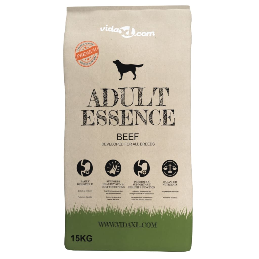 Ração premium para cães adult essence beef 15 kg