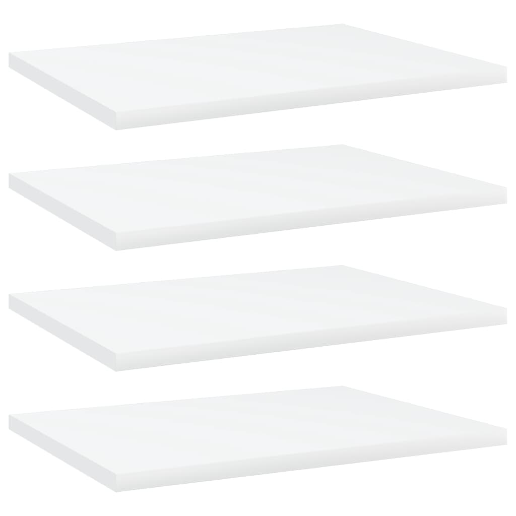 Prateleiras para estante 4 pcs 40x30x1,5cm contraplacado branco