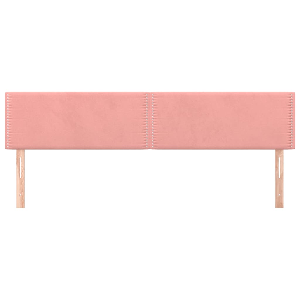 Cabeceiras rosa 200x5x78/88 cm veludo