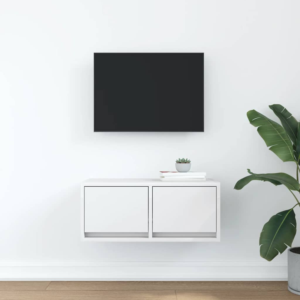 Móvel de TV 60x31x25,5 cm derivados de madeira branco
