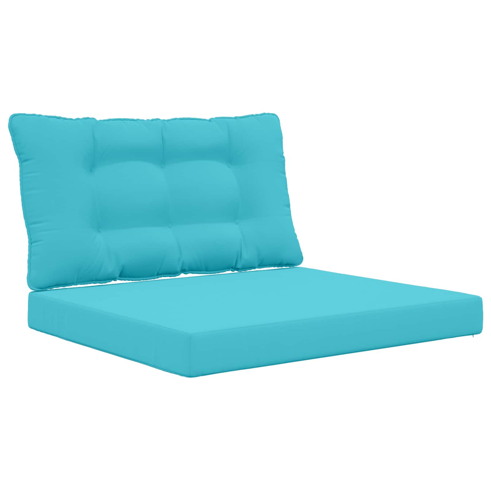 Almofada para sofá externo poliéster turquesa 80 x 68,5 x 8 cm