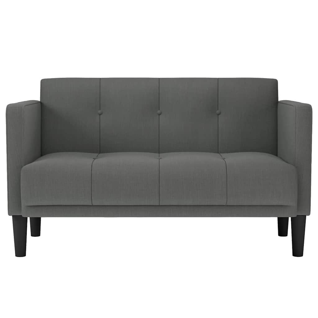Sofá-luvas 111 cm tecido cinzento-escuro