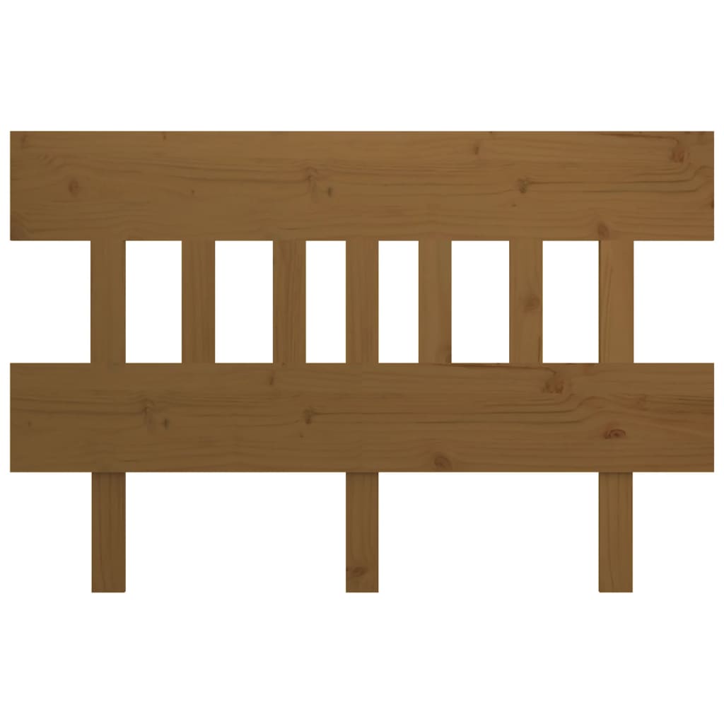 Cabeceira de cama 183,5x3x81 cm pinho maciço castanho mel