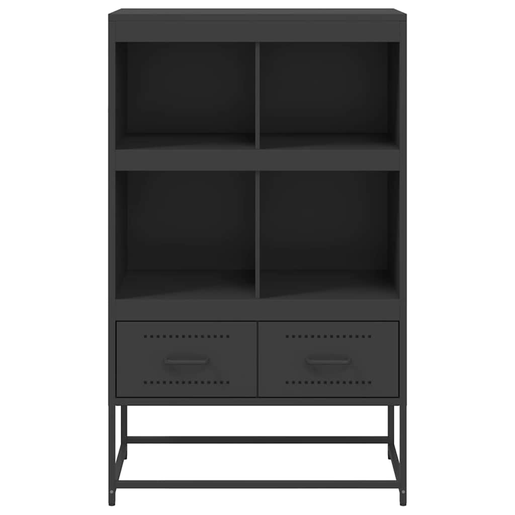 Móvel alto 68x39x111,5 cm aço preto