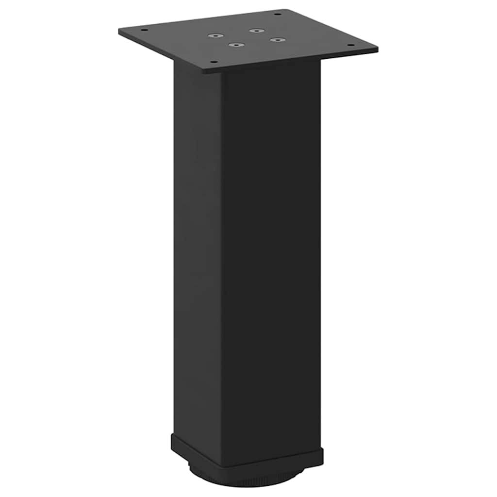 Pés para mesa de centro 4 peças, preto, 30-32 cm, aço