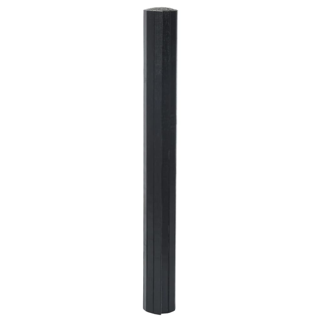 Tapete retangular 70x300 cm bambu preto