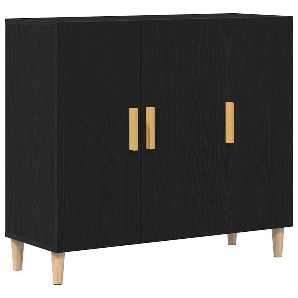 Buffet carvalho preto 90 x 34 x 80 cm derivados de madeira