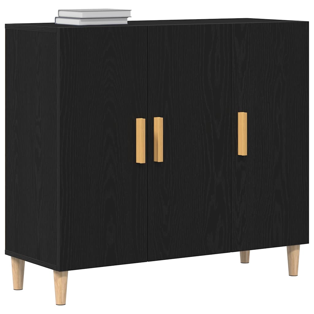 Buffet carvalho preto 90 x 34 x 80 cm derivados de madeira