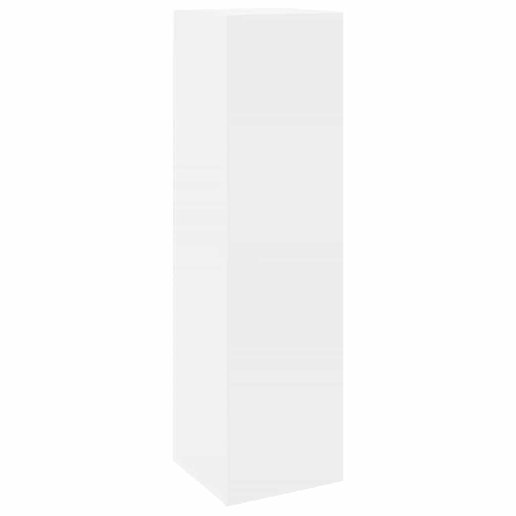 Conjunto móveis de TV 8 pcs derivados de madeira branco