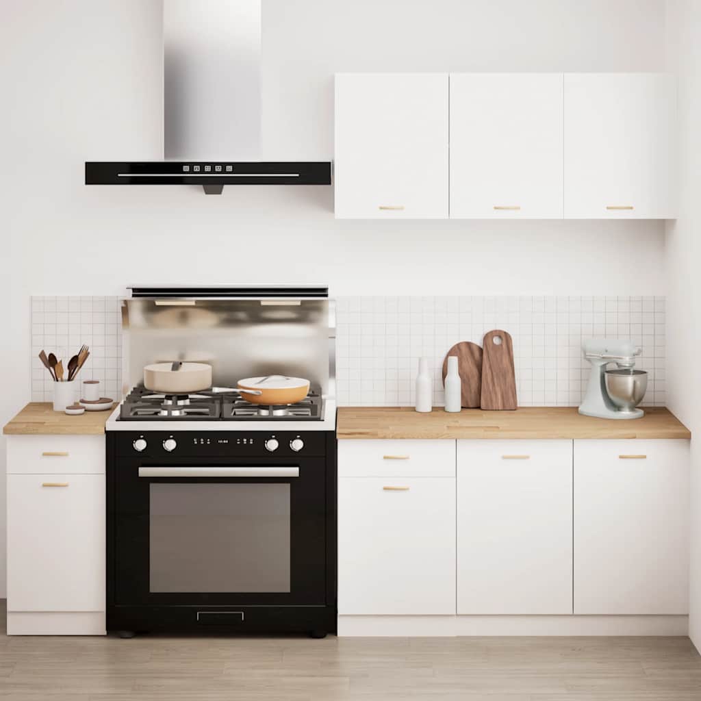 Bancada de cozinha retangular 40x63,5x2,7 cm carvalho maciça
