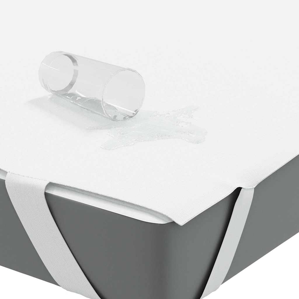 Protetor de colchão impermeável 80x200 cm branco