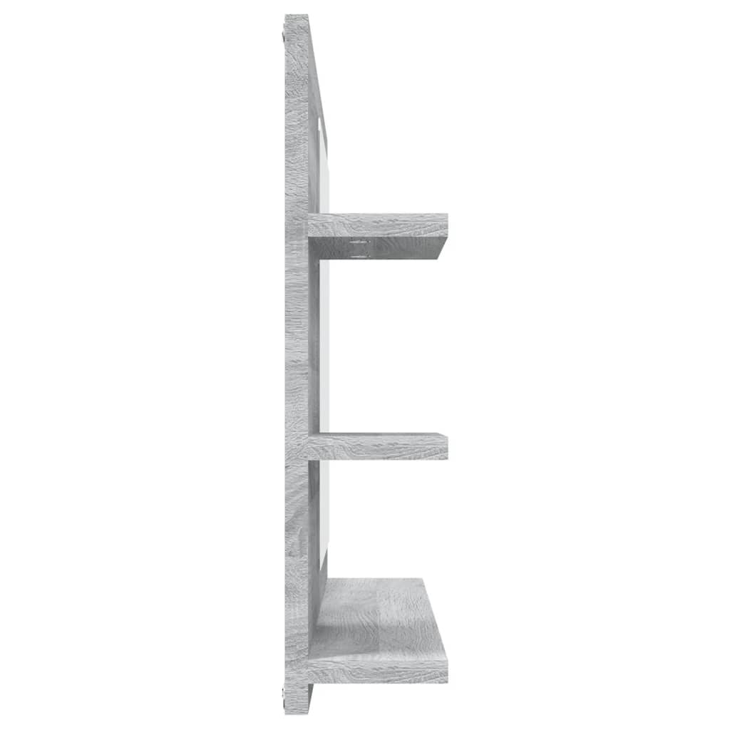 Espelho wc 60x10,5x45 cm derivados de madeira cinzento sonoma