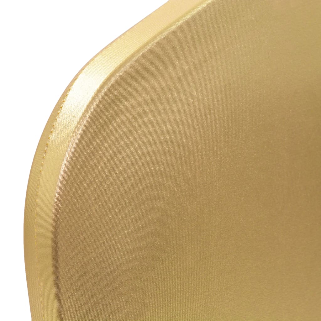 Capas elásticas para cadeiras 6 pcs dourado