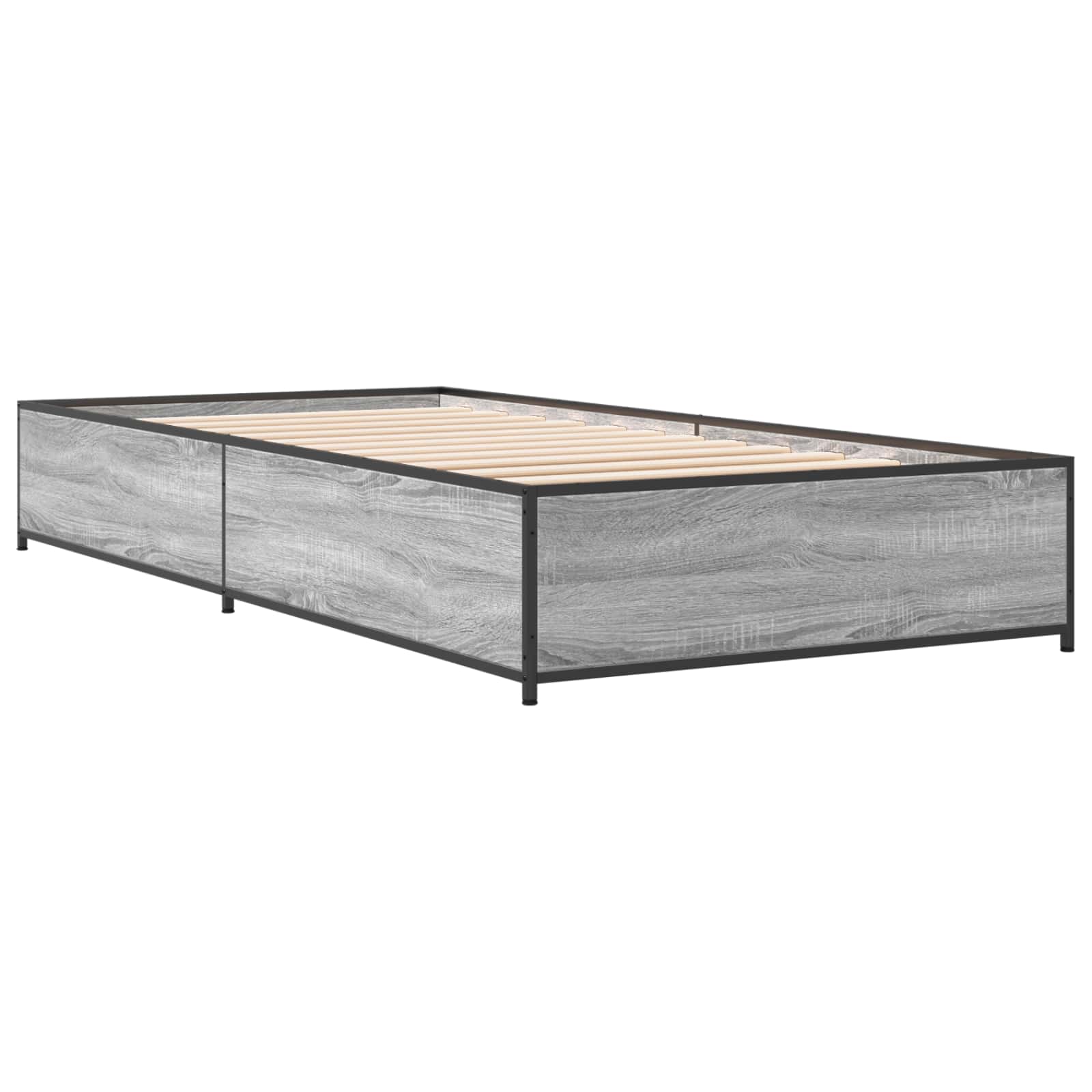 Estrutura da cama sonoma cinzento 80 x 200 cm
