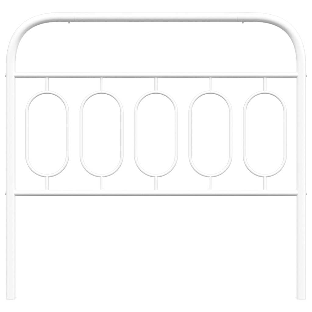 Cabeceira de substituição 100 cm metal branco