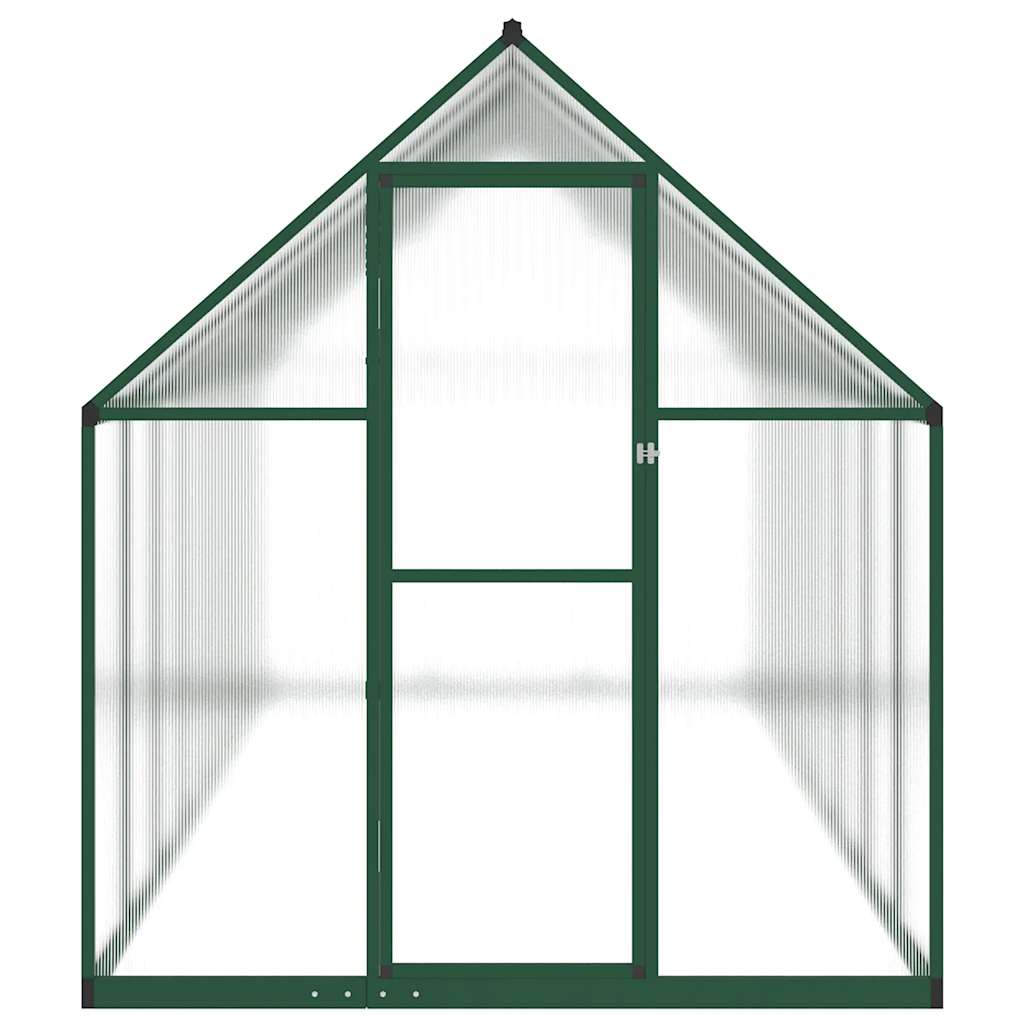 Estufa com estrutura base 445x169x195 cm alumínio verde