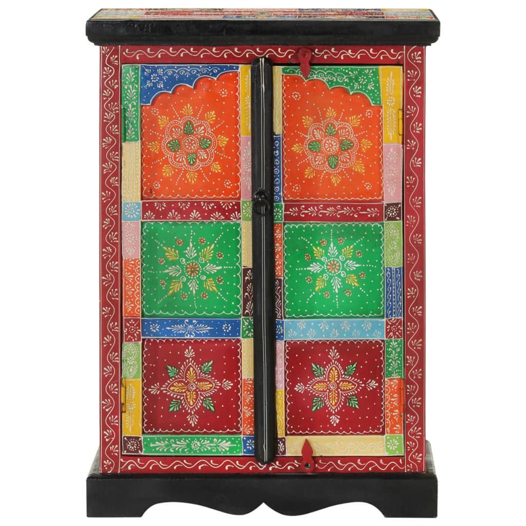 Aparador pintado à mão com portas 53x30x75 cm mangueira maciça