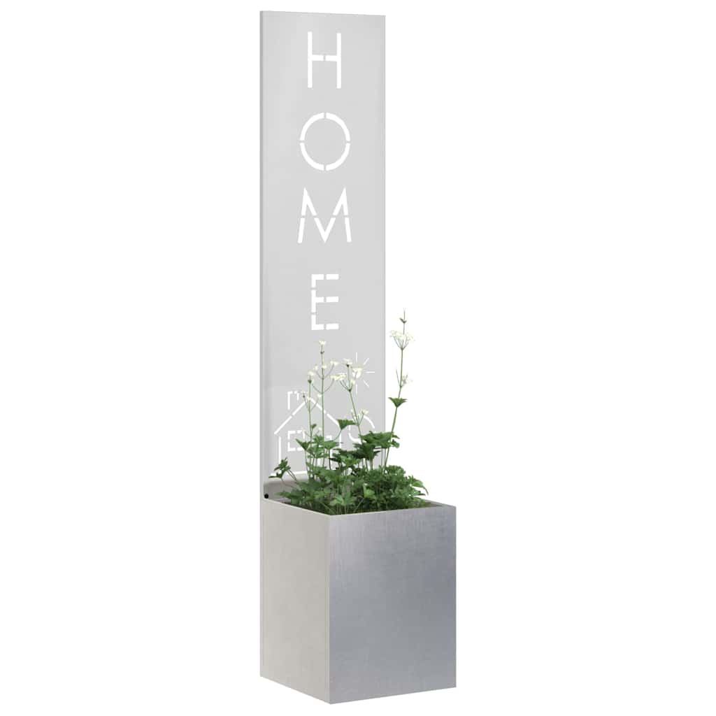 Tela de privacidade para jardim fretwork prata 32 x 32 x 150 cm