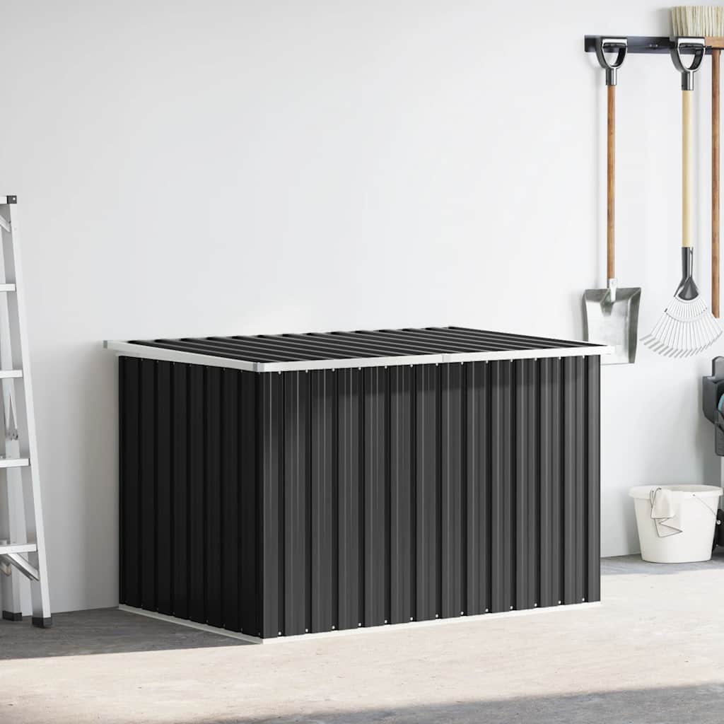 Caixa de arrumação para jardim 149x99x93 cm antracite
