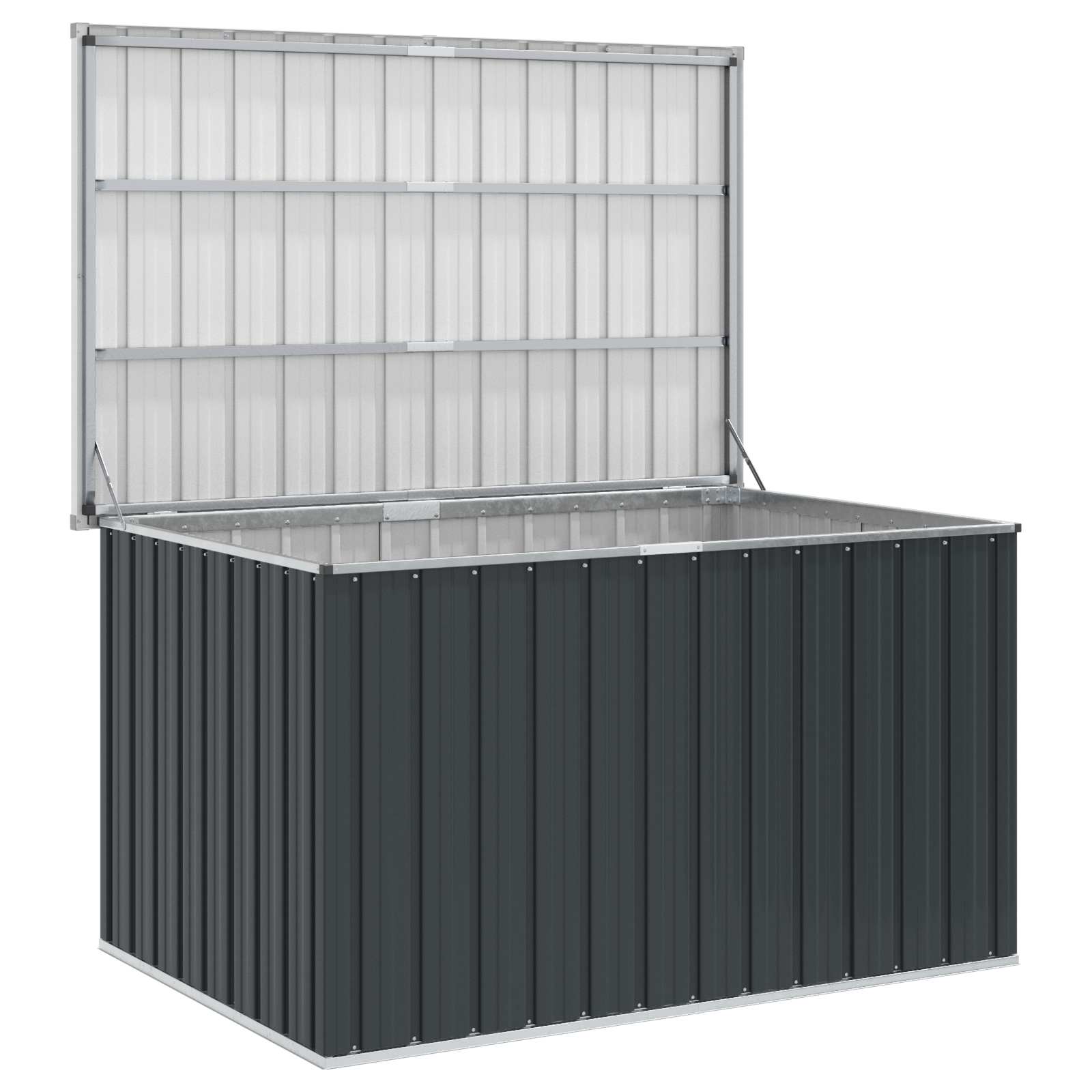 Caixa de arrumação para jardim 149x99x93 cm antracite