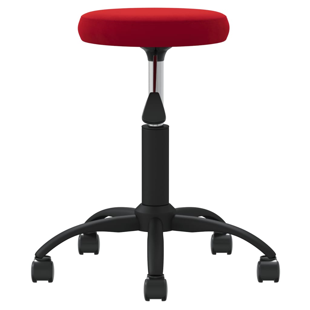 Banco de massagens veludo vermelho tinto