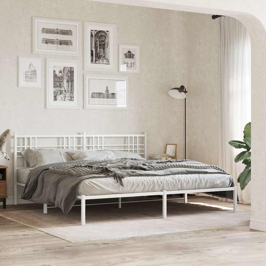 Cabeceira de substituição 180 cm metal branco