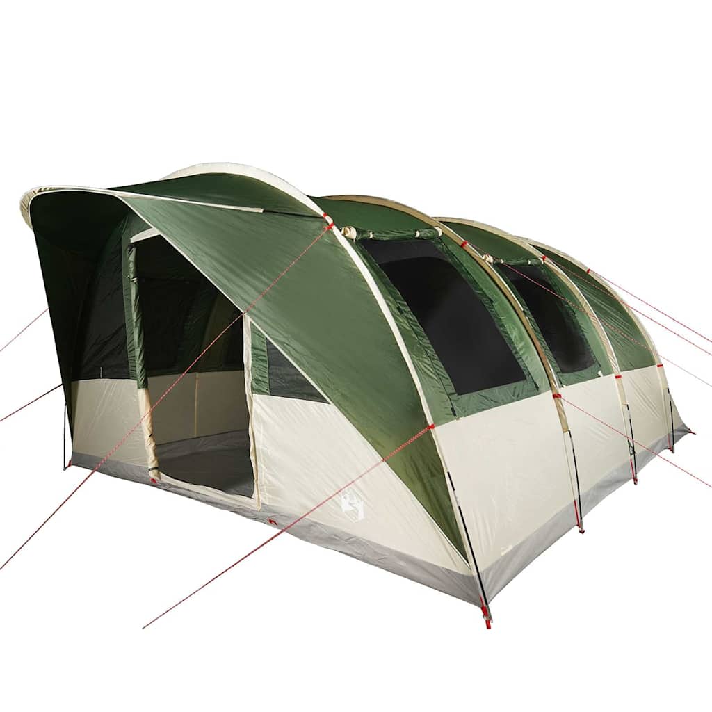 Tenda de campismo túnel para 5 pessoas impermeável verde