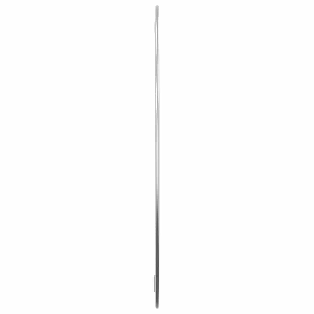 Espelho de parede redondo ø 60 cm prateado