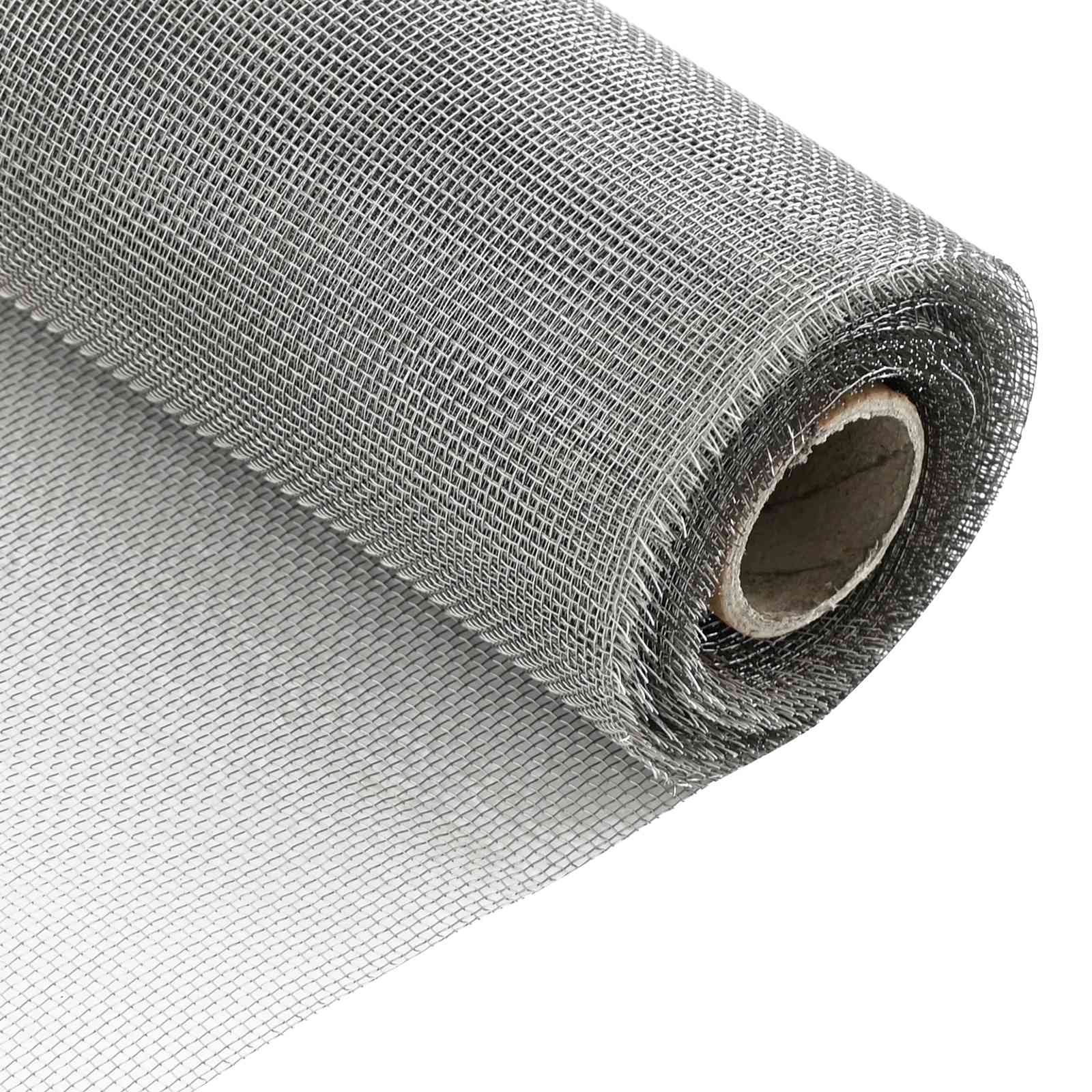 Tela de malha 120 x 2000 cm 18 mesh aço inoxidável 304 prateado