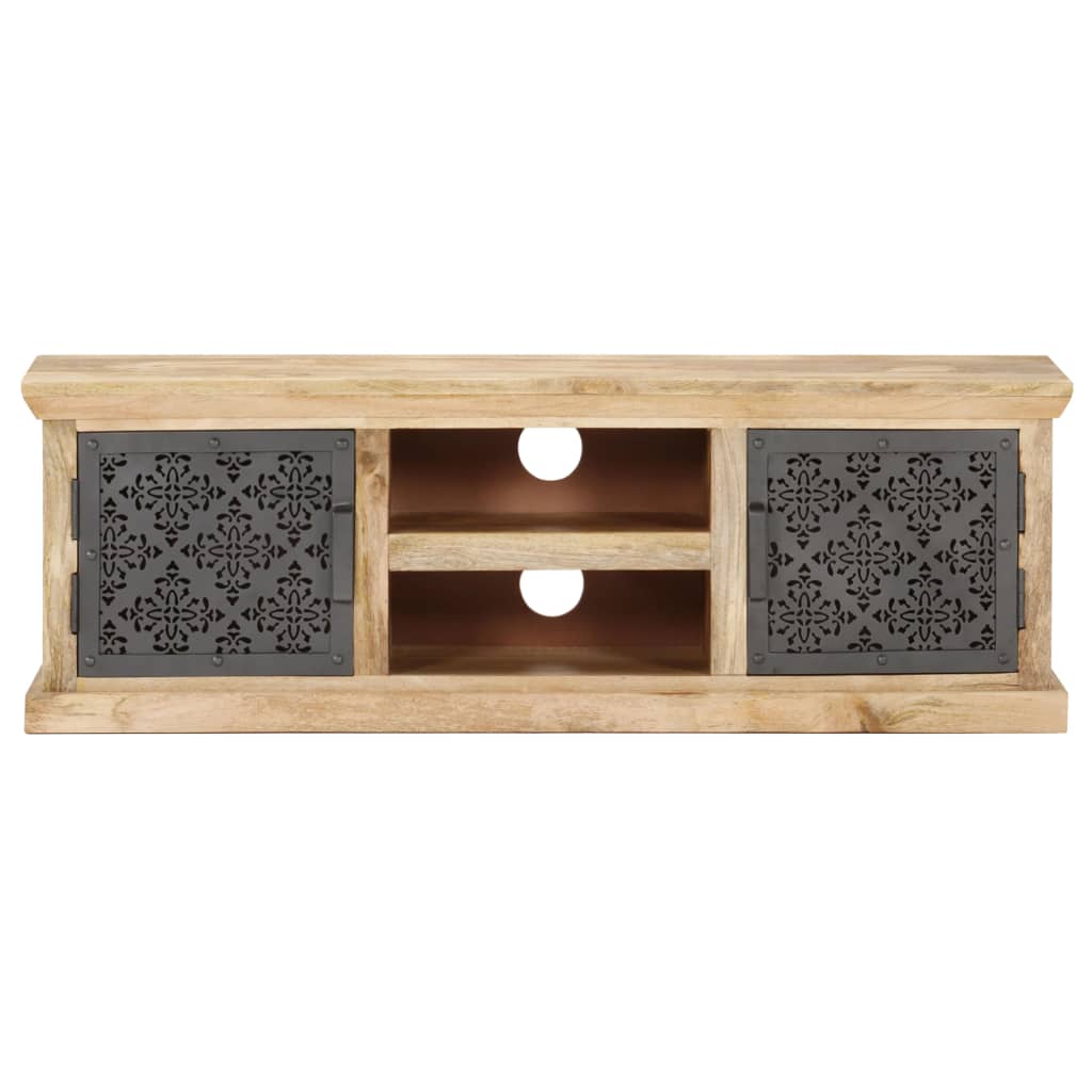 Móvel de TV com portas de aço 120x30x40cm mangueira maciça