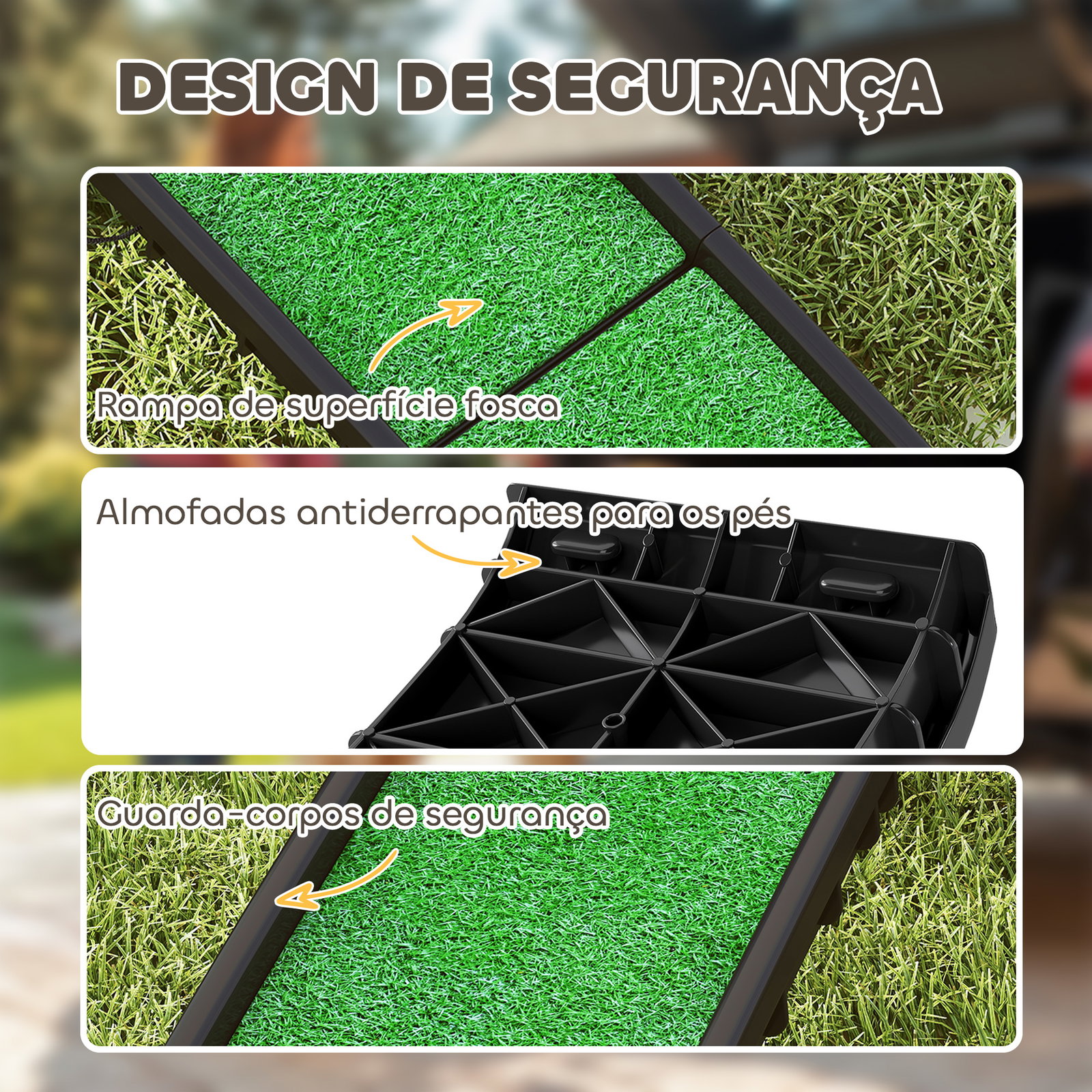 Rampa para cães com relva artificial 155 cm dobrável com pega ângulo ajustável verde