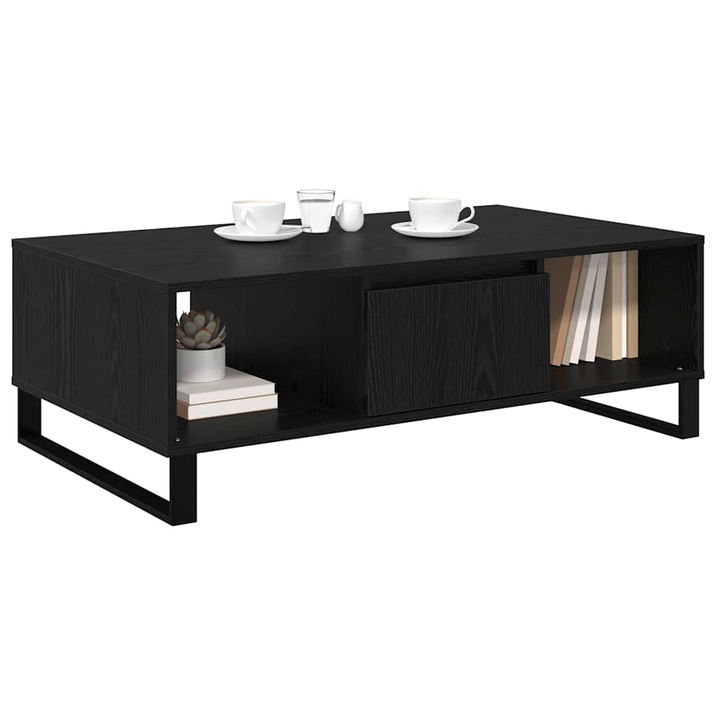 Mesa de centro carvalho preto 104 x 60 x 35 cm