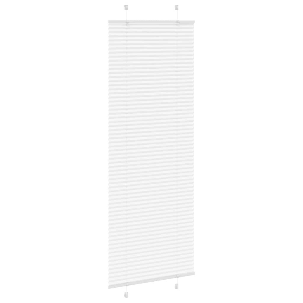 Branco plissada cega 70x200 cm largura tecido 69,4 cm poliéster