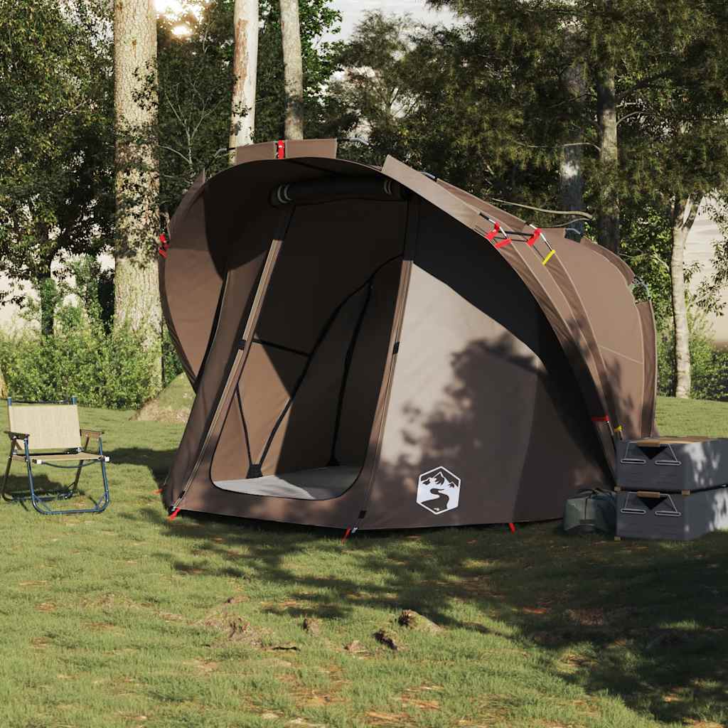 Tenda de pesca para 4 pessoas impermeável castanho