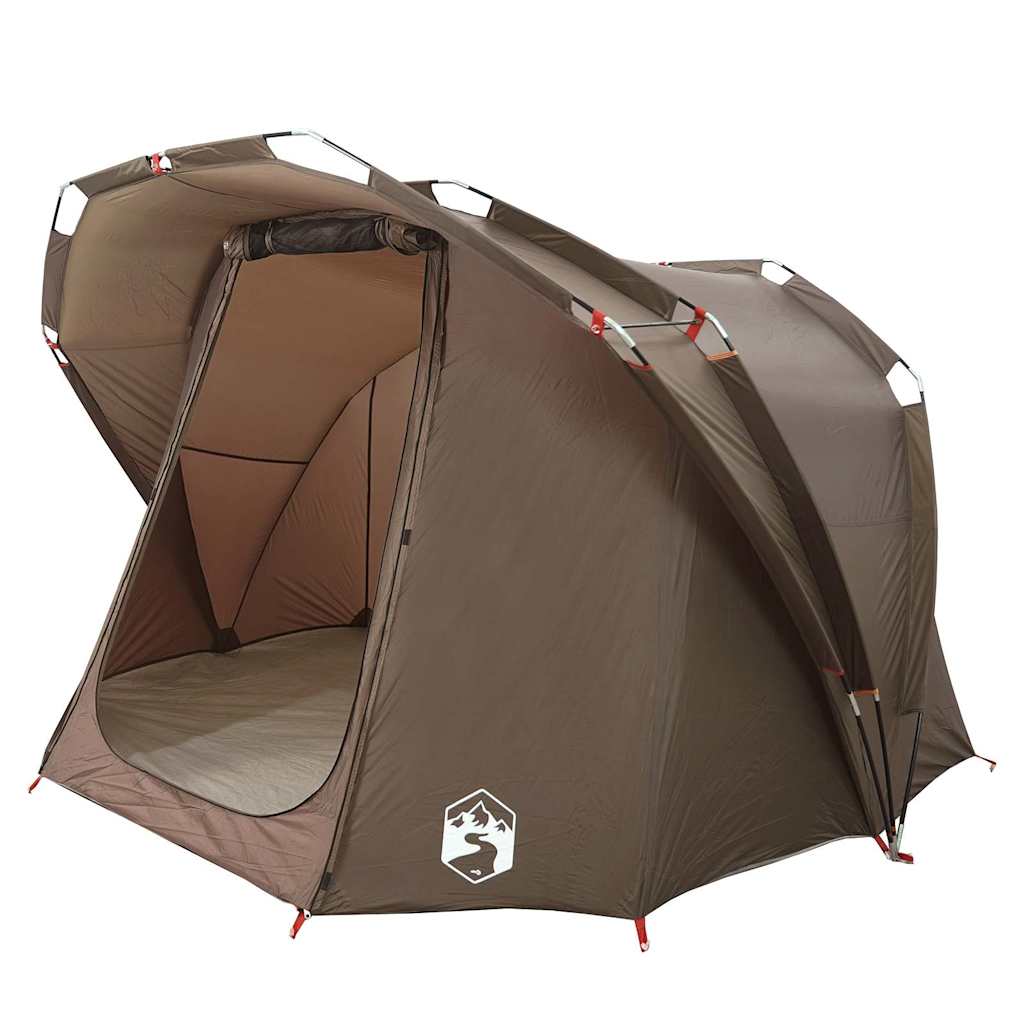 Tenda de pesca para 4 pessoas impermeável castanho