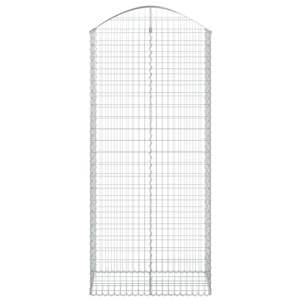 Cesto gabião arqueado 100x50x220/240 cm ferro galvanizado