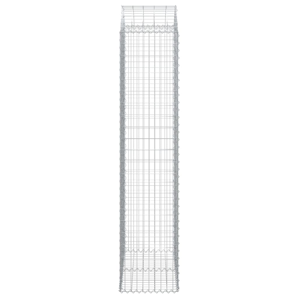 Cesto gabião arqueado 100x50x220/240 cm ferro galvanizado
