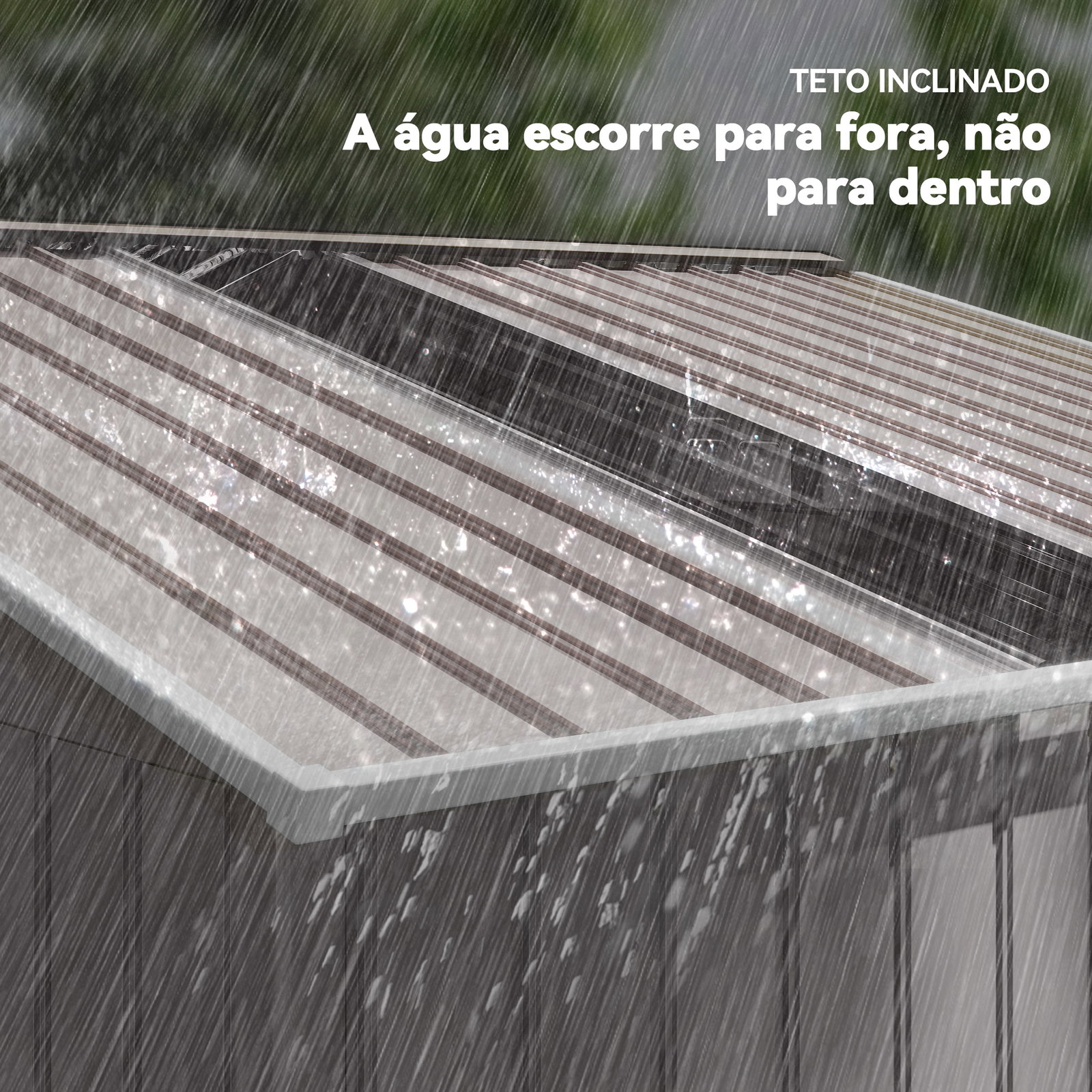 Abrigo de jardim 277x195x192 cm metálico para armazenamento de ferramentas cinzento