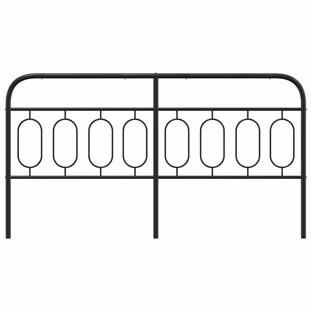 Cabeceira de substituição 193 cm metal preto