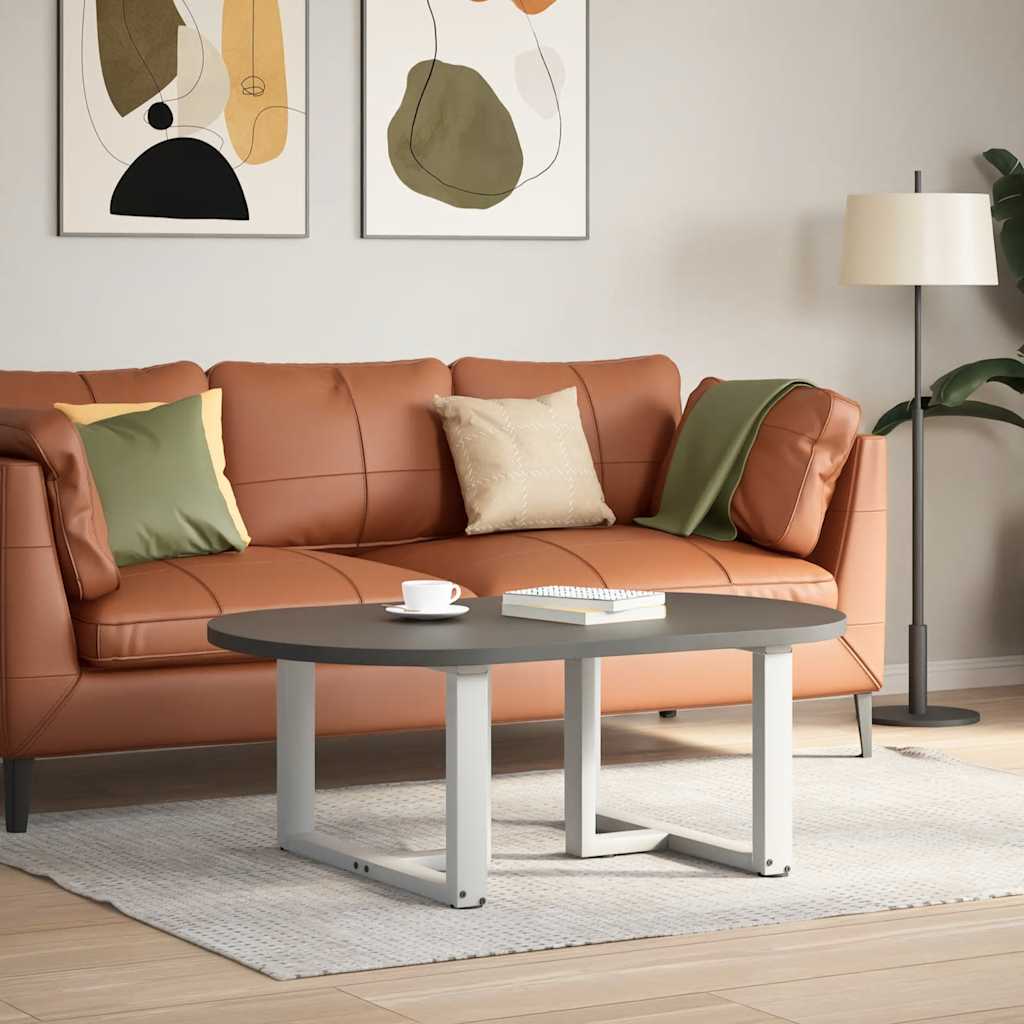 Pés para mesa de centro em forma de t, 2 peças, branco, 70x25x(42-43) cm, aço