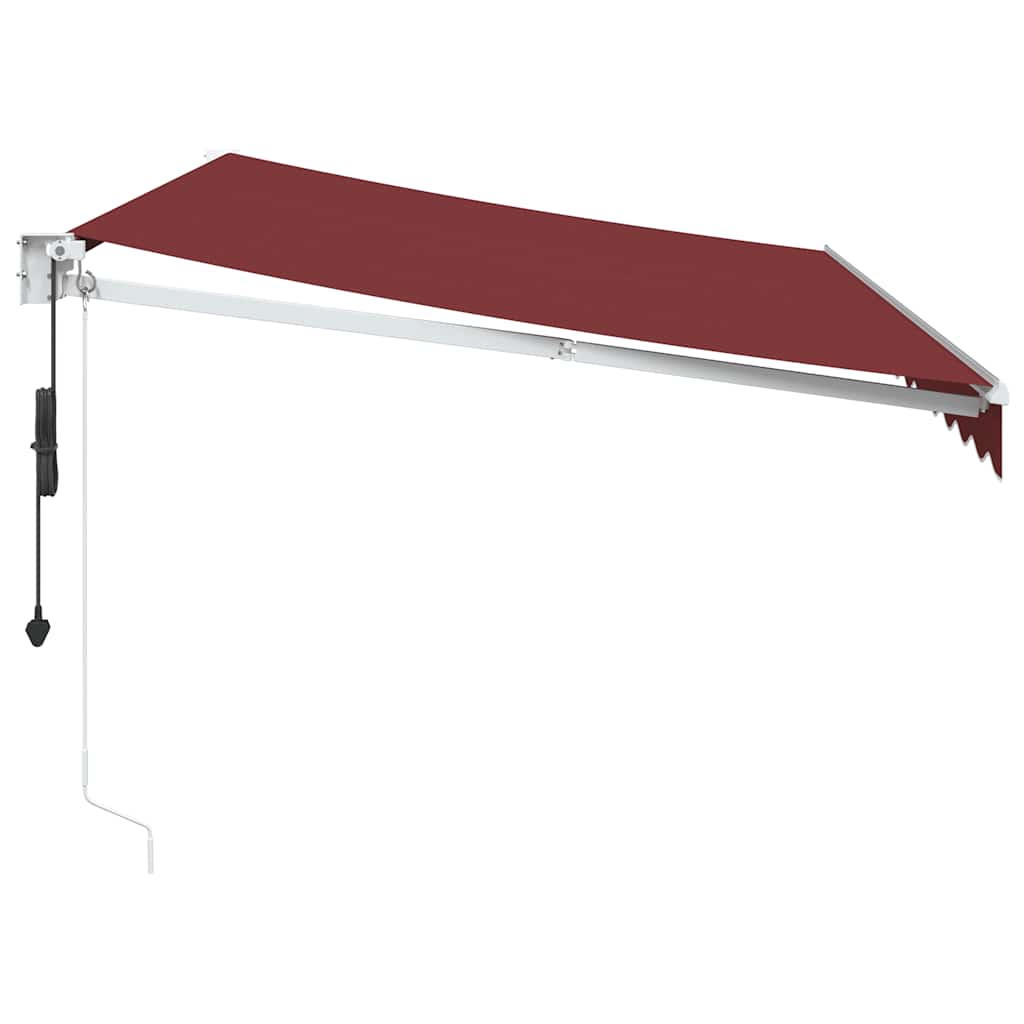 Toldo retrátil automático 350x250 cm bordô
