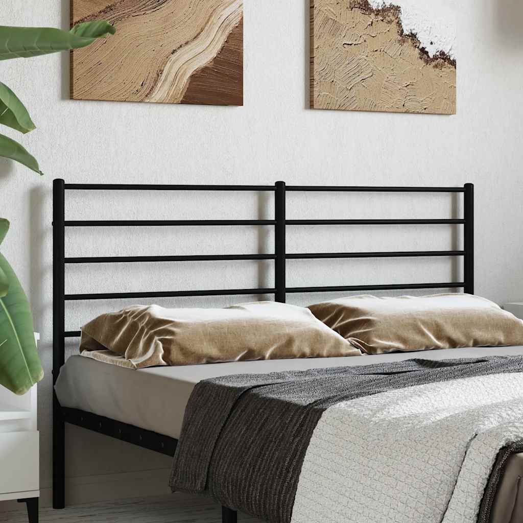 Cabeceira de substituição 120 cm metal preto
