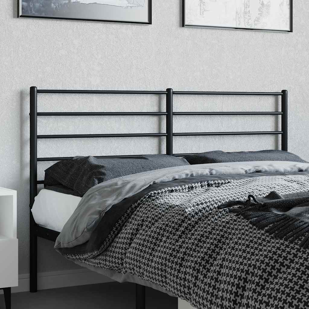 Cabeceira de substituição 120 cm metal preto