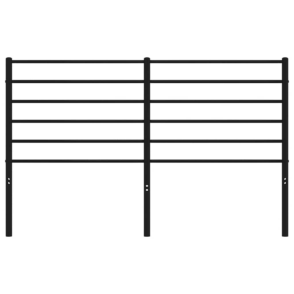Cabeceira de substituição 120 cm metal preto