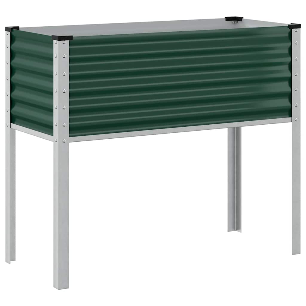Vaso de jardim verde 100x45x90 cm aço