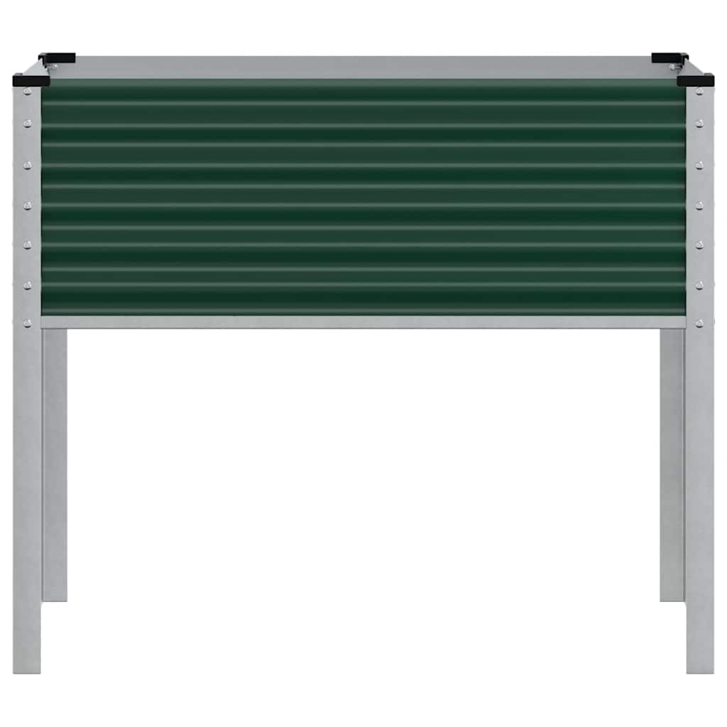 Vaso de jardim verde 100x45x90 cm aço